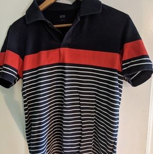 Uniqlo Striped Cotton Polo Shirt